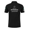 Red Bull F1 Racing Suit Hamilton George Russell Team Uniform Pure Cotton Polo Shirt
