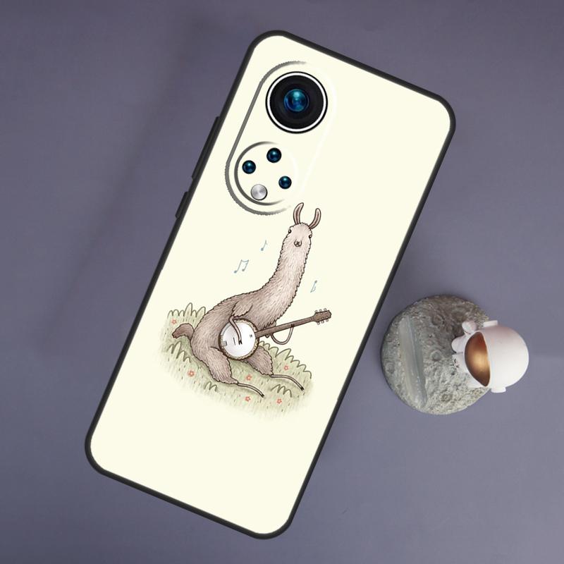 Cute Alpaca Donkey For Huawei Honor Magic 5 Lite 70 50 X8 X9 a P20 P30 P40 P50 P60 Pro P Smart Nova 9 5T Case