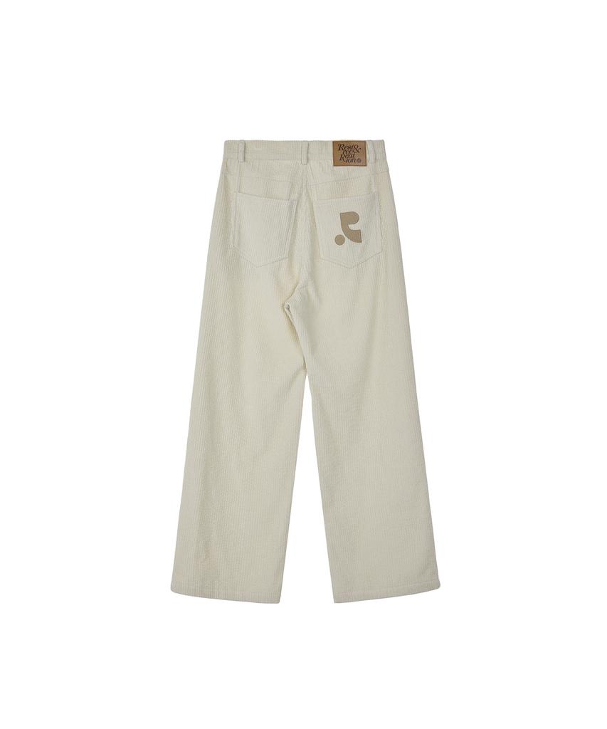 REST&RECREATION Logo Corduroy Pants - Ivory