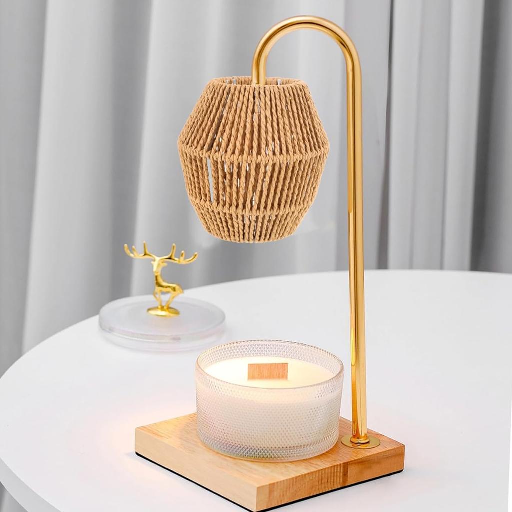 Paper Rope Lamp Shade Compatible with E27 E14 Base Decorative Woven Lampshade for Home Hotel Coffee Shop