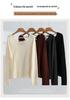 Women's Backless Knitted Pullover: Large, Round Neck, Long Sleeve, Oversized Wool Sweater
