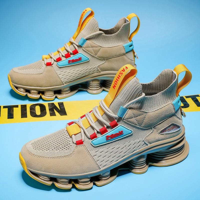 

Summer men s shoes new versatile casual sports shoes male teenagers large size lightweight running shoes shock-absorbing shoes 46 коричневый