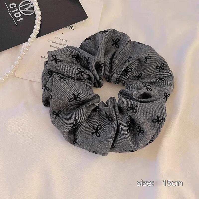 Elegant Print Bow Heart Dot Widen Hair Band For Women Girls Sweet Hair Ornament Scrunchie Hair Tie Fashion Hair Accessories