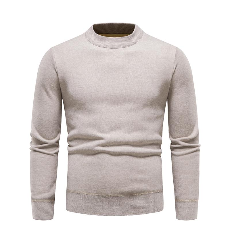 Winter Rollkragenpullover Dick Herren Lässig Pullover Pullover Einfarbig Qualität Warm Schlank Rollkragenpullover Pullover Herren