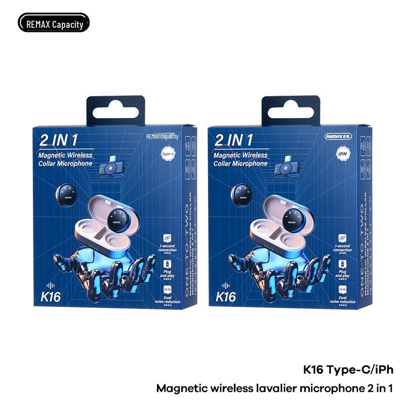 Remax Wireless Noise-Reduction Microphone for Outdoor Live Broadcasts and Interviews