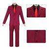 One Piece Wano Country Cosplay Costume Sanji Red Suit Anime Cosplay Stage Outfit