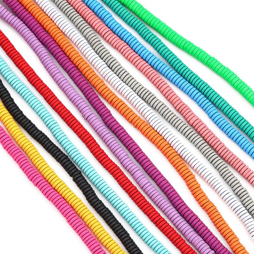 330Pcs Natural Stone Flat Round Disk Hematite Loose Spacer Beads For Necklace Bracelet DIY Jewelry Making Accessories