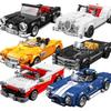 Technical Car Speed  Racing Vintage Car Building Blocks Sports City Vehicle Car Garage Off-road MOC Creative Toys