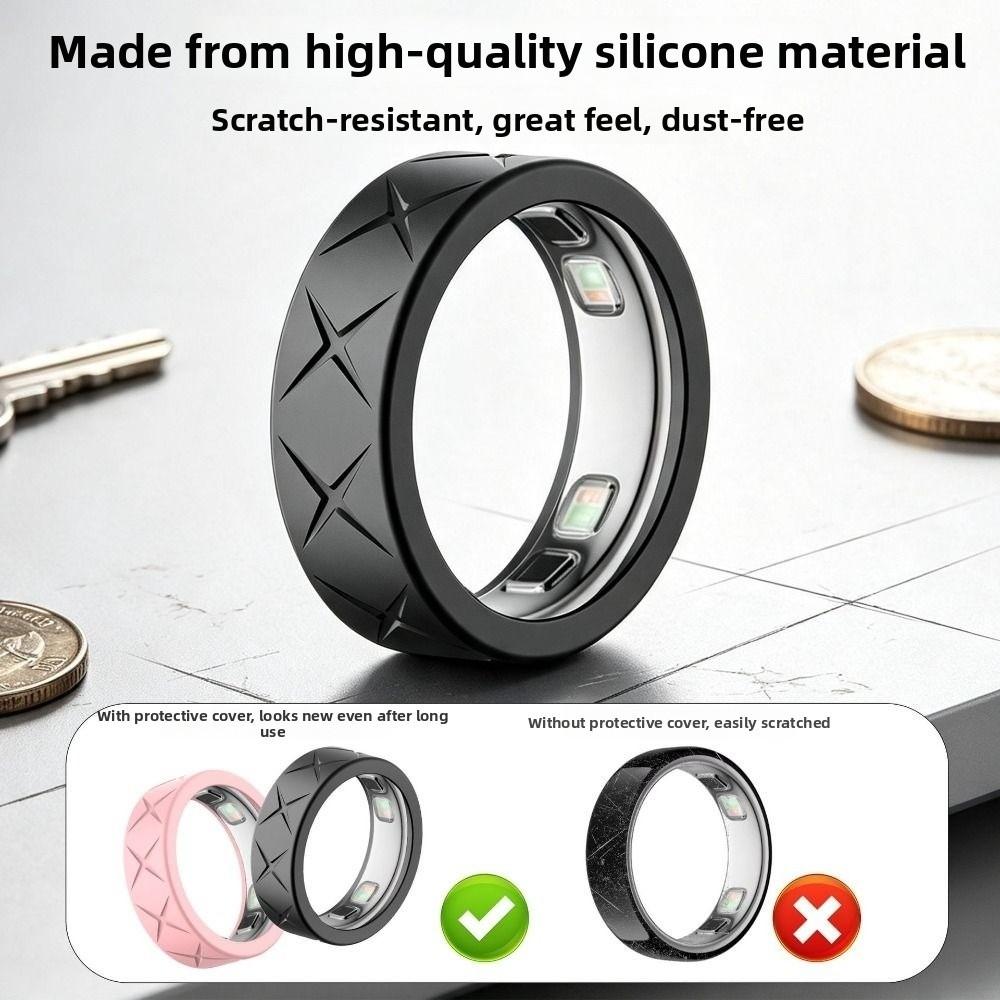 Silicone Ring Cover Anti Fall Ring Protector for Oura Ring 5 Smart Ring Accessories