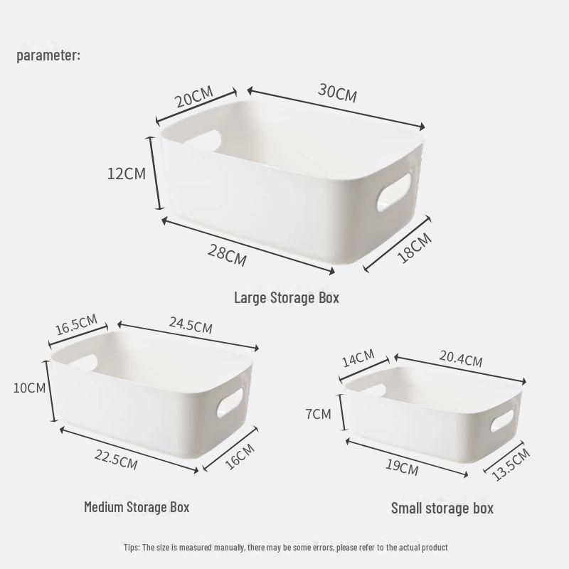 Versatile Plastic Storage Box for Bathroom, Kitchen, and Desktop Use