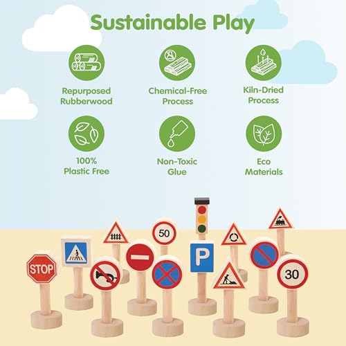 PlanToys 6203 Traffic Sign and Signal Set