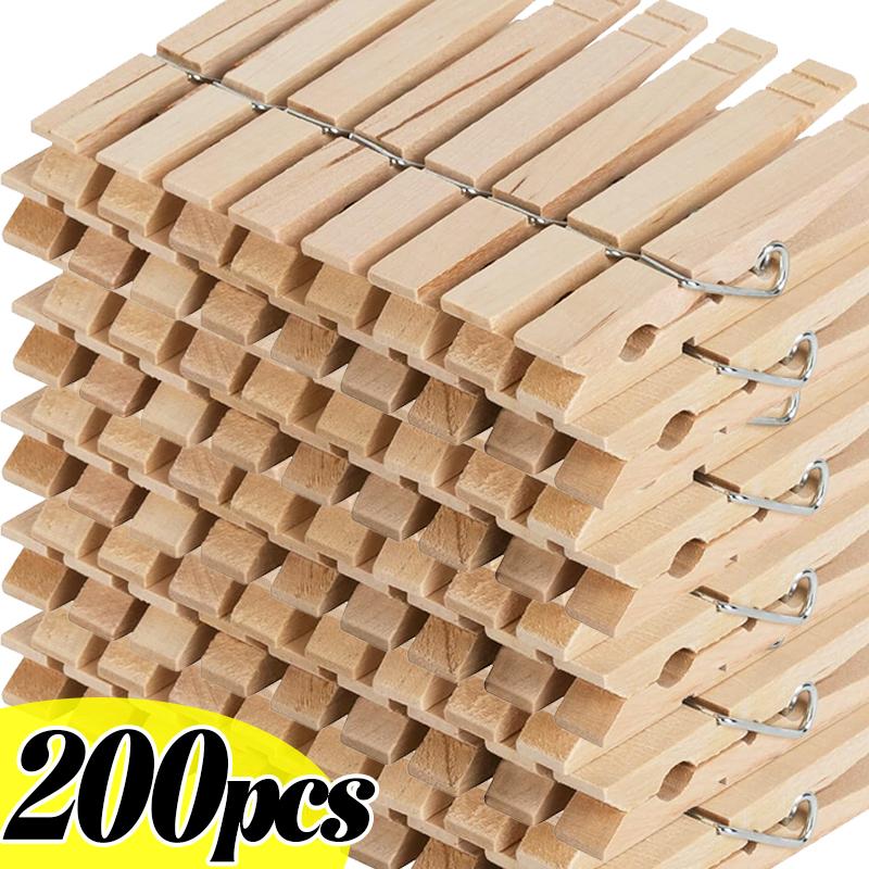 Natural Wooden Clothes Pegs Mini Photo Clips Clothespin Clip Memo Paper Peg for Wedding Party DIY Handmade Craft Decor Supplies