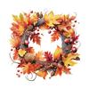 Wall Stickers Maple Leaf Circle Autumn Thanksgiving Day Decoration Toilet Bedroom Door Decoration Self Adhesive Decals