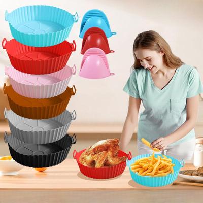 Air Fryer Thickened Food Grade Silicone Mat Silicone Folding Baking Mat Household Air Fryer Baking Pan