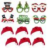 Festive Adult Children Christmas Gift Hat Headband Clap Circle Bracelet Glasses Decorations