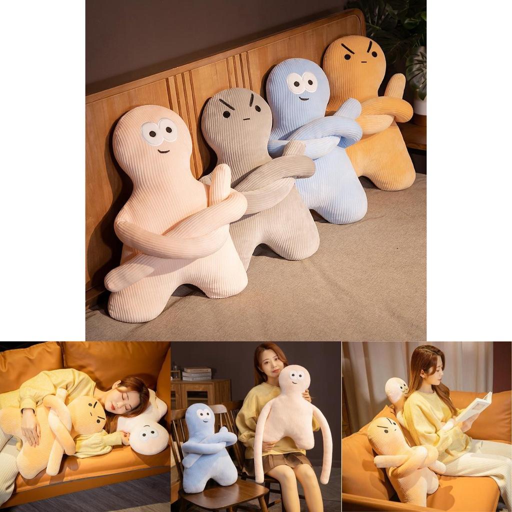 Cute Cartoon Mini People Plush Pillow Doll For Girls Soft And Comfortable