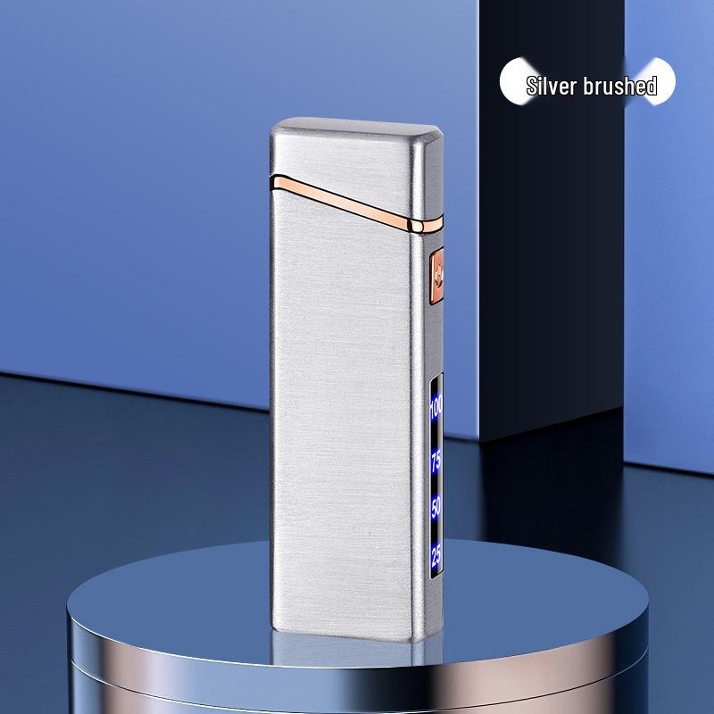 Smart Windproof Type-C Rechargeable Lighter with Dual Arc & Display