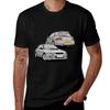 Impreza GF T-Shirt Vintage Stil Bedrucktes Oberteil T-Shirt