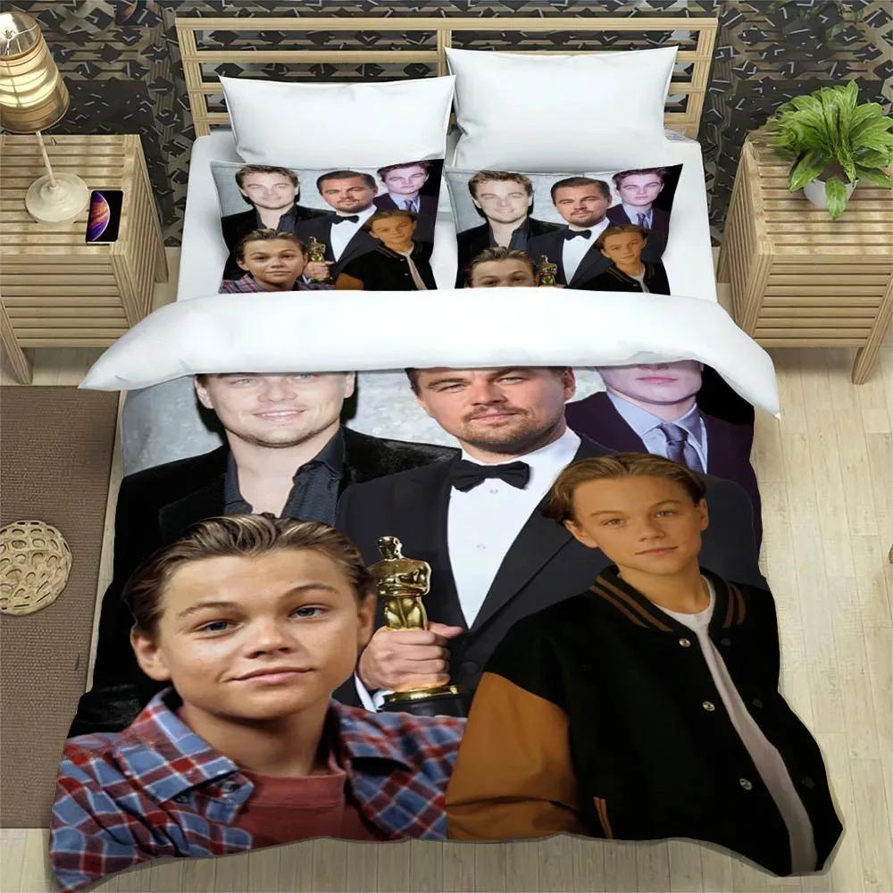 Titanic Leonardo DiCaprio Printed Bedding Sets Exquisite Bed Supplies Set Duvet Cover Bed Comforter Set Bedding Birthday Gift