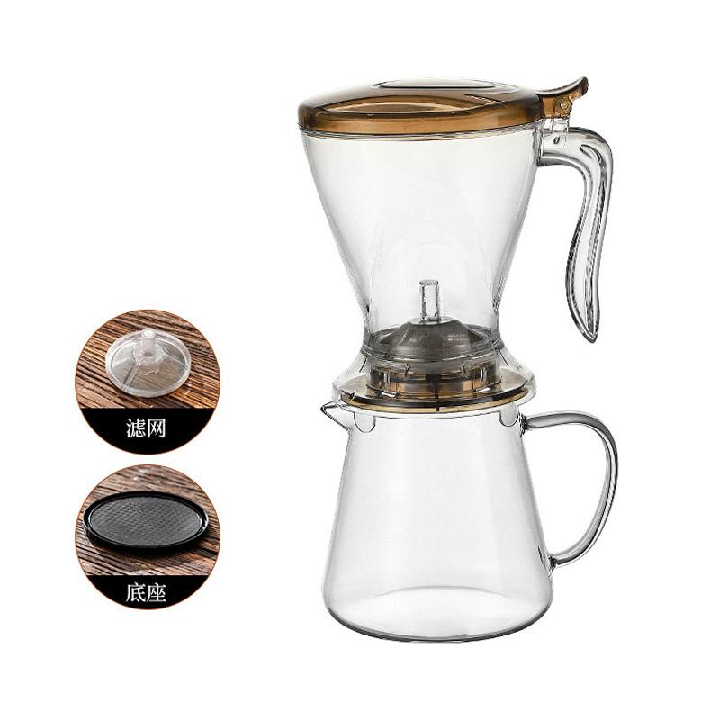 Pour Over Coffee Filter Cup V60 Plastic Dripper Funnel Reusable Manual Drip Coffee Maker Cone for Home Cafe Brewing