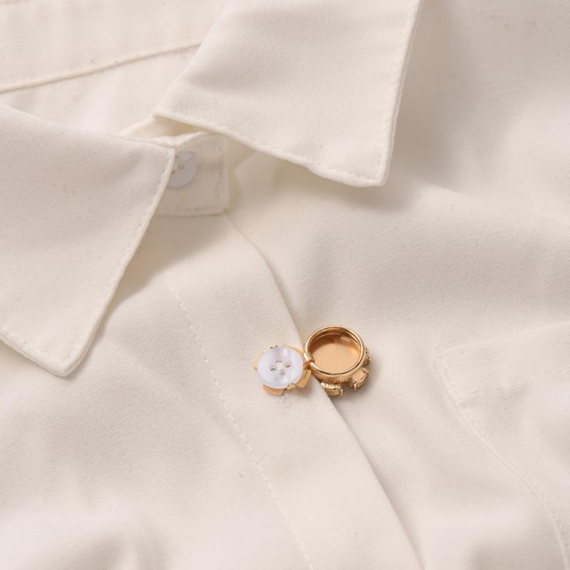 Rhinestones Flower Shirt Button Covers Cufflink Cover Rust Resistant Shirt Button Decoration Cufflinks Replacement Cover