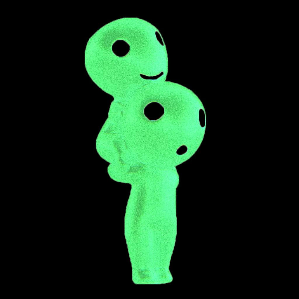 Resin Luminous Tree Elves Spirit Kodama Potted Decoration