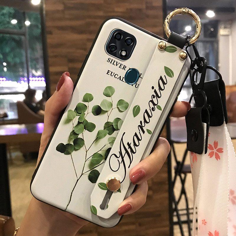 Anti-knock Kickstand Phone Case For ZTE Blade V2020 Vita/Blade20 Smart/10 Smart Protective Flower Ring Back Cover