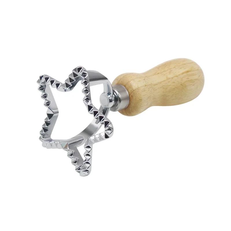 Pastry Press Mold Ravioli Cutter Dumpling Lace Embossing Device Ravioli Maker Mold Cookie Mold Kitchen Baking Tool for Household