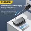 Essager 15000mAh Portable Power Bank In With USB C Cable External Spare Battery Pack for iPhone iPad Macbook 65W Fast Charger