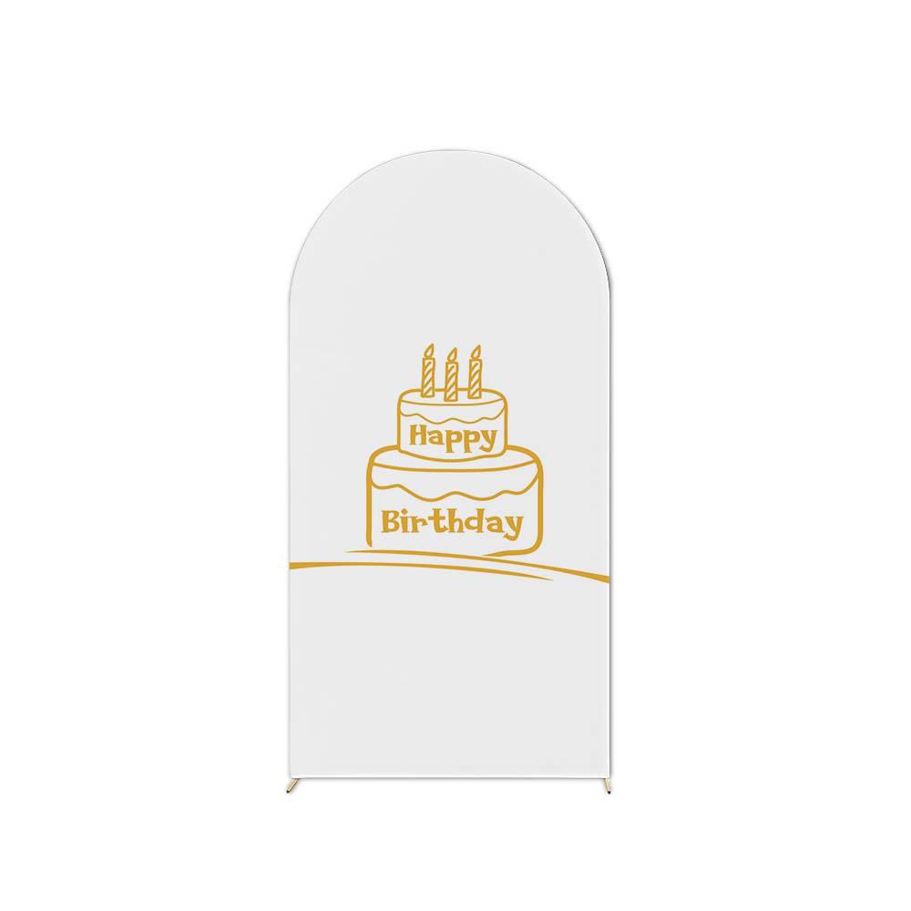 Birthday Party U-Shaped Elastic Arch Cover for Decorative Photography Scenes
