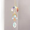 Tree of Life Faux Crystal Suncatcher, Colorful Prism Drop Pendant, Window Hanging Rainbow Maker Ornament for Indoor Outdoor Decor