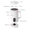 Electric Milk Frother 4-in-1 400W 580ml/19.61oz Hot and Cold Milk Foamer Silent Operation Anti Slip Stainless Steel Milk Steamer