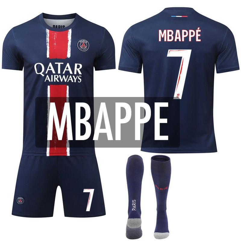 2425 Paříž Domácí dresová sada č.. 7 Mbappe 10 Dembele 30 Fotbalový dres Ligue 1 Sportovní oblečení
