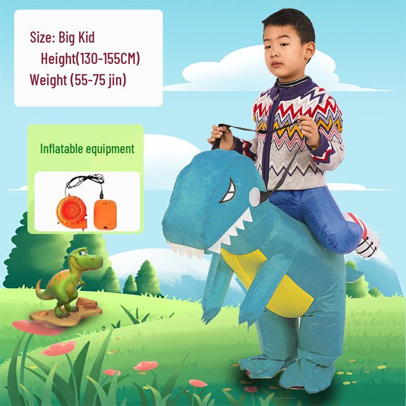 

Надувной костюм динозавра: Взрослый и детский катающийся дракон One Size