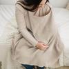 Muslin Nursing Cover for Baby Breastfeeding, Breathable 100% Cotton Breastfeeding Cover with Rigid Hoop for Mother Nursing Apron 75cm*95cm