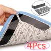 4Pcs Traceless Rug Corner Gripper Strong Adhesive Self Adhesive Rug Stickers Mat Fastener  Carpet