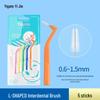 Yijie L-shaped Dental Floss & Interdental Brush - Super Fine Soft Bristles for Orthodontic Gap Cleaning