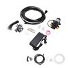 Outdoor Misting System Efficient with 29.5ft Pump Filter Nozzles Power Supply Garden Mist Hose Kit f