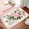 Pink Rose Floral Vintage Rug Living Room Decorative Entryway Entryway Non Slip Footbed Ins Style Home Decor Rugs
