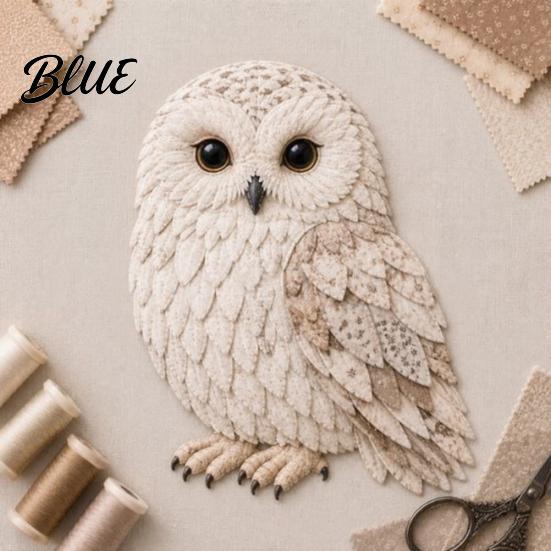 Needlework Kit for Sewing Relaxing Kit DIY Bird Patchwork Beginners 3D Hummingbird Owl Afternoon Creative