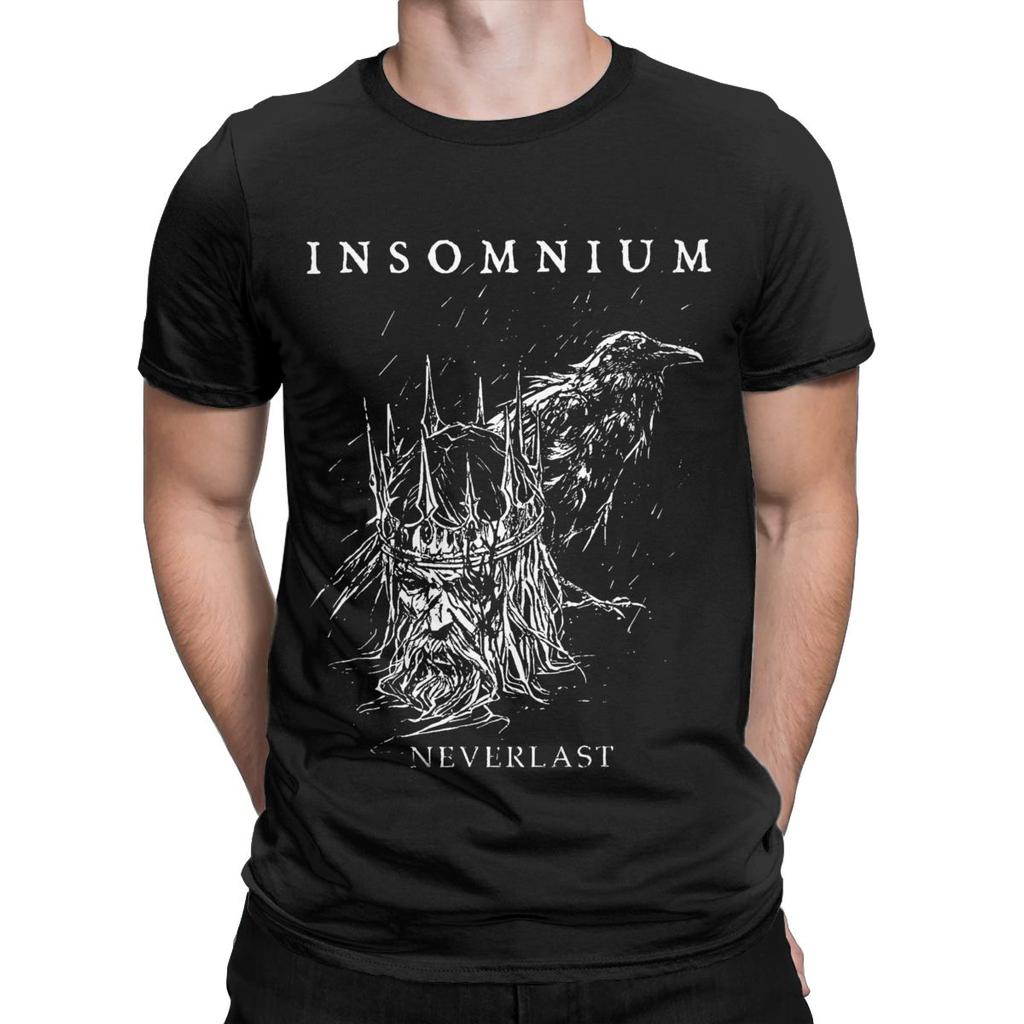 Insomnium Death Metal Band Apparel T-Shirt for Men Women Humor Cotton Summer Tee Shirts
