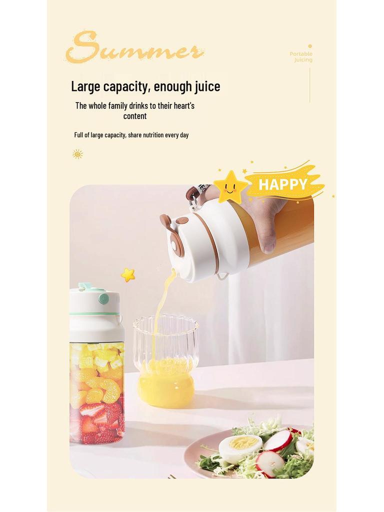 Portable Multifunctional Wireless Juicer Cup - Compact Electric Juicer