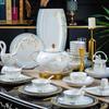 18-Piece Bone China Ceramic Dinnerware Set