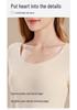 Ensemble d'automne pour femmes en pur coton uni: Couche de base, Pull, Pantalon, Sous-vêtements chauds fins pour filles