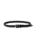 [BEAMS HART] Leather Belt Leather Mesh Puntare Belt (M-L) Men's BLACK M