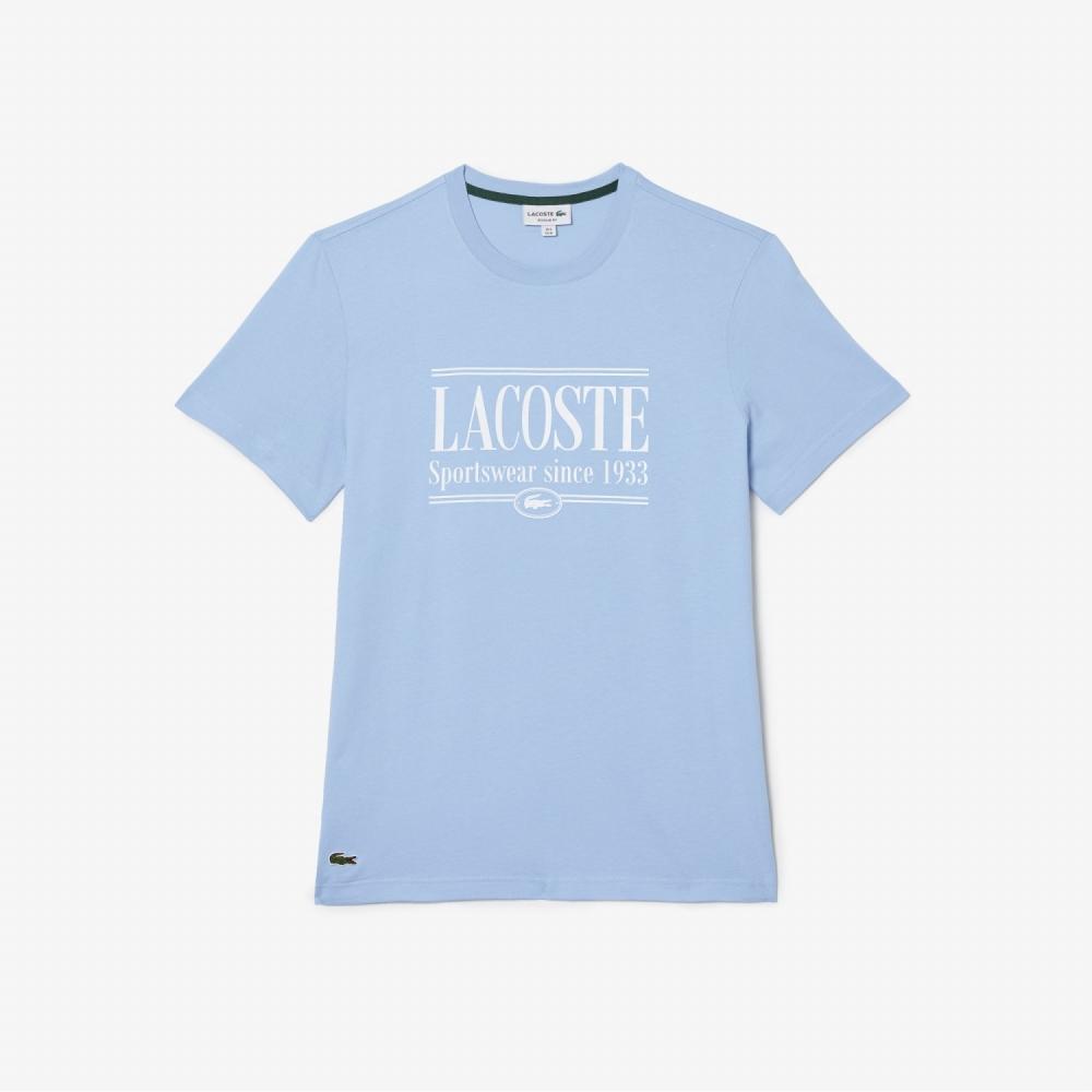 

LACOSTE Мужская футболка с надписью TH0322 53G HBP