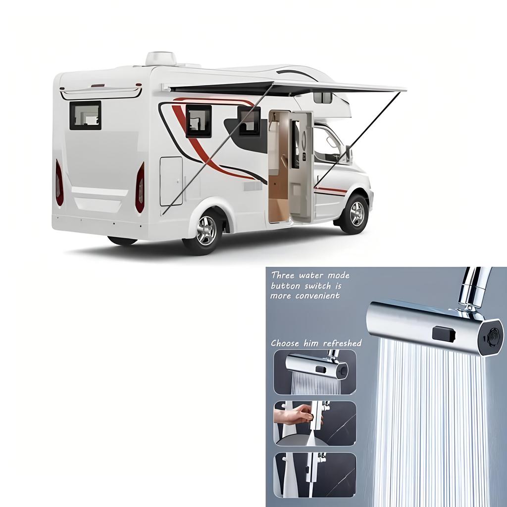 1stk multifunksjonell kranadapterkran, baderomsservantkran, servantkranutskiftingstilbehør, Home Essential + 5stk kranadapter