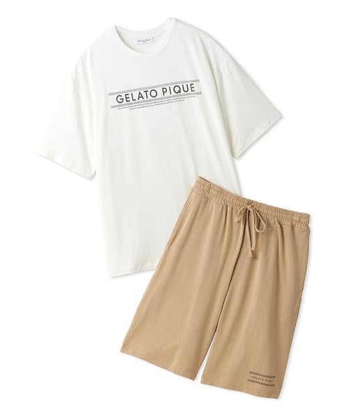 

HOMME Rayon Line Logo Shorts SET PMCT244902 OWHT [Gelato Pique] Футболка и мужская