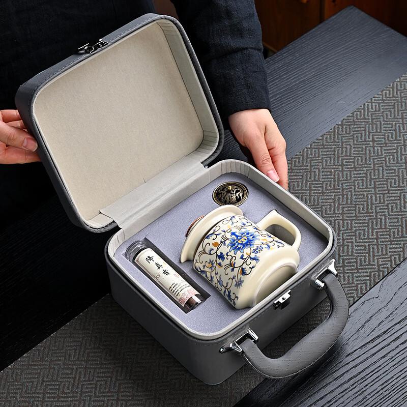 Creative Ceramic Tea Brewing Mug Gift Set