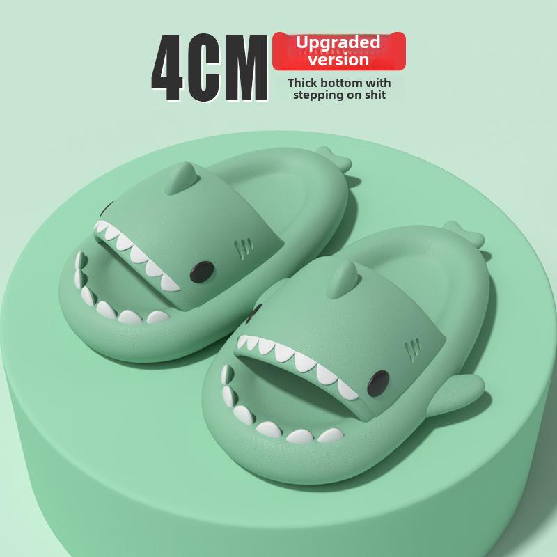 Haifisch-Slipper mit dicker Sohle: Lustige Cartoon-Hausschuhe für Männer & Frauen, Sommer-Schuhwerk für drinnen/draußen
